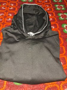 🎊🎆🎄🎉Sale Black Hoodie shoulder cut