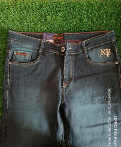 Men&#39;s Dark Blue Denim Jeans For Party Wear