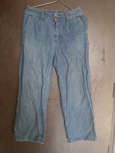 Wide Leg Denim Jeans