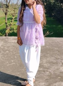 New One Purple 💜 &amp; White 🤍 Dress 👗
