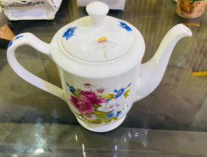 Vintage Floral Ceramic Teapot