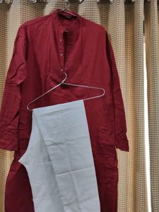 Maroon Kurta Pajama Set