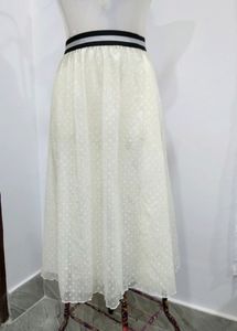 Semi- Sheer Midi Skirt