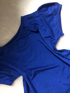 Blue Crop Top