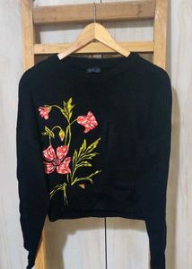 Floral Embroidered Sweater size-36-38