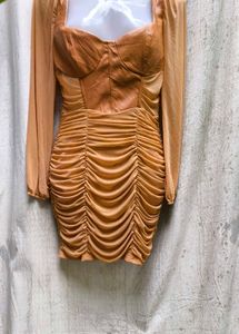 I. Ruched Bodycon Mini Dress