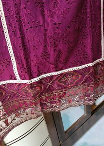 Unstitched Pakistani Chikankari Dress