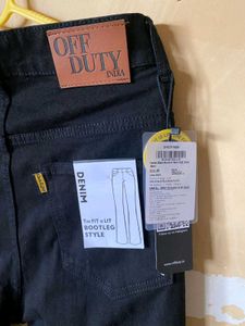 Off Duty Black Bootcut Denim
