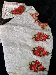 Elegant White Embroidered Kurta Set