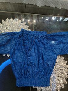 Blue Lace Top