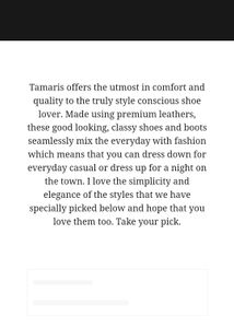 Tamaris Casual Shoes,  Size 36, Leather,  Imported