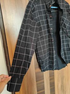 Black Checked Shirt