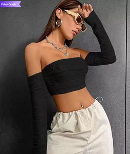 Off- shoulder crop top