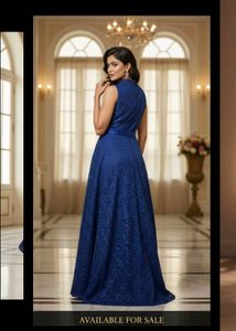 Elegant Blue wedding Ethnic Gown