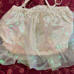 Fresh New White Net Crop Top