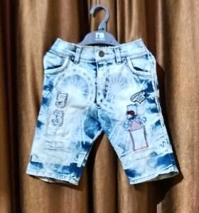 Denim Short For 7 To 8 Year Boys