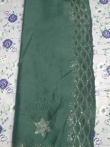 Green Embellished Saree