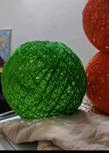 Pack of 1 Woven Rattan Ball Globe Ceiling  Lamp