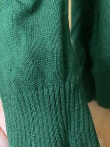 Dark Green Sweatshirt Cum Sweatshir