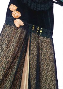 Lace Overlay Maxi Skirt
