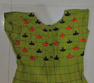 Green Checkered Dress