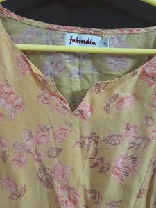 FabIndia Tunic Top Yellow