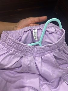 Lavender Cargo Trousers