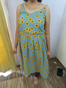 Plus Size Floral Beachwear dress