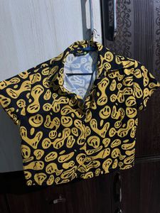 Smiley Face Print Shirt