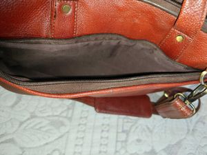 Pure leather laptop bag