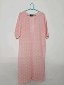 Peach Floral Kurti
