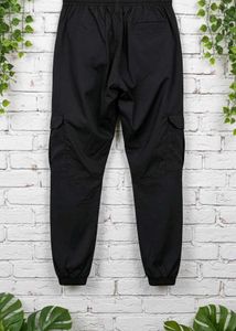 Black Cargo Joggers