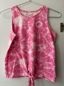Pink Tie Dye Tank Top