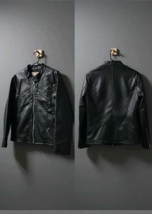 Black Faux Leather Moto Jacket