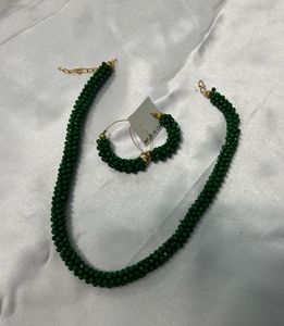 light weight  Beaded Necklace & Earring Set