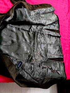 Giovani Men Brown Corduroy Jacket
