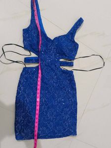 ROYAL BLUE SHIMMERY BODYCON Dress