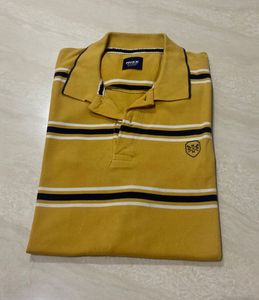 Max Slim fit Stripped Yellow T-shirt💛