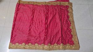 Gorgeous Pink Embroidered Saree with Blouse