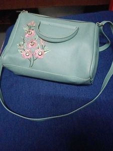 Floral Embroidered Crossbody Bag