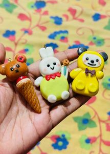 Handmade Clay Charms/Keychains.