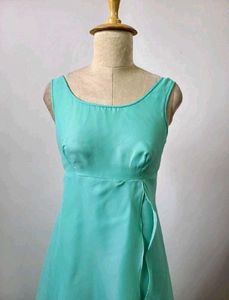 Elegant Aqua Maxi Dress
