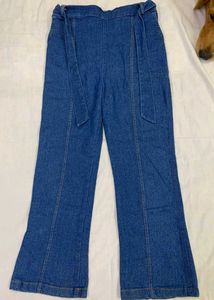 Denim Wide Leg Pants