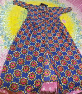 Frock Cutting Stylish Cotton Kurta