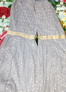 Elegant Grey Embellished Kurta Set