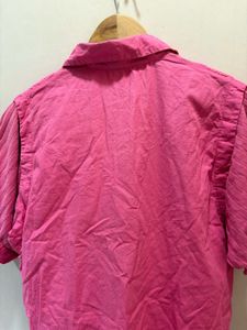 Vintage Pink Button-Up