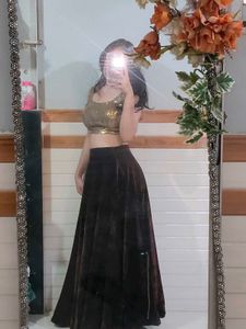 Velvet Lehenga Choli