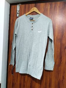 Amstead Brand Gray Colour T Shirt For Men