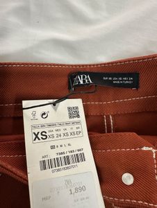 NWT Zara Rust Mini Skirt