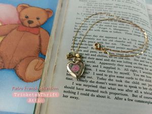 Heart Locket Hand painted Necklace